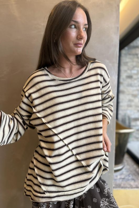 Camber Sand Knit Stone & Chocolate /14=